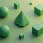 Geometric shapes to signify that the DesignGoat post is about how shape affects a brand's identity